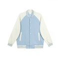 thumbnail image 1 of Autumn/Winter 380g Heavyweight Color Block Baseball Jacket Sweatshirt for Men and Women, Loose Knit Cardigan, 1 of 4