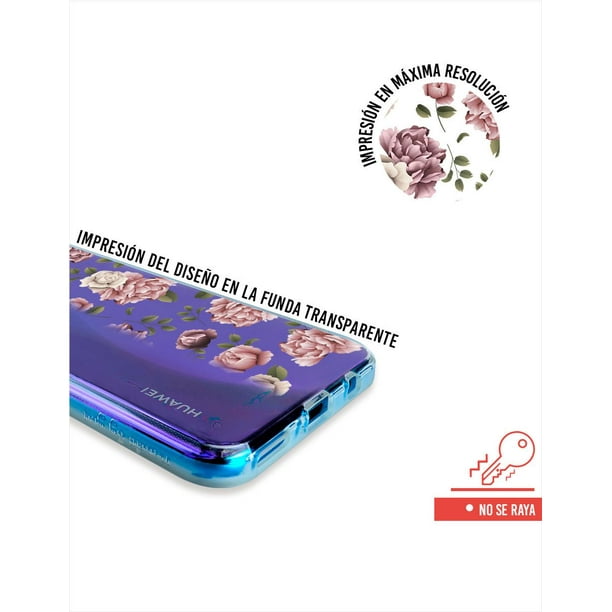 Funda Transparente XINYEXIN Para Huawei Nova 9 SE - Con Diseño Floral, Protección Contra Golpes, TPU Flexible