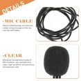 thumbnail image 3 of MIANGASTORE Microphone à Revers 3.5mm Haute Sensibilité Micro d'Enregistrement pour Réunion Interview, 3 of 6