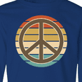 thumbnail image 4 of Inktastic Retro Peace Sign Sunset Long Sleeve Youth T-Shirt, 4 of 5