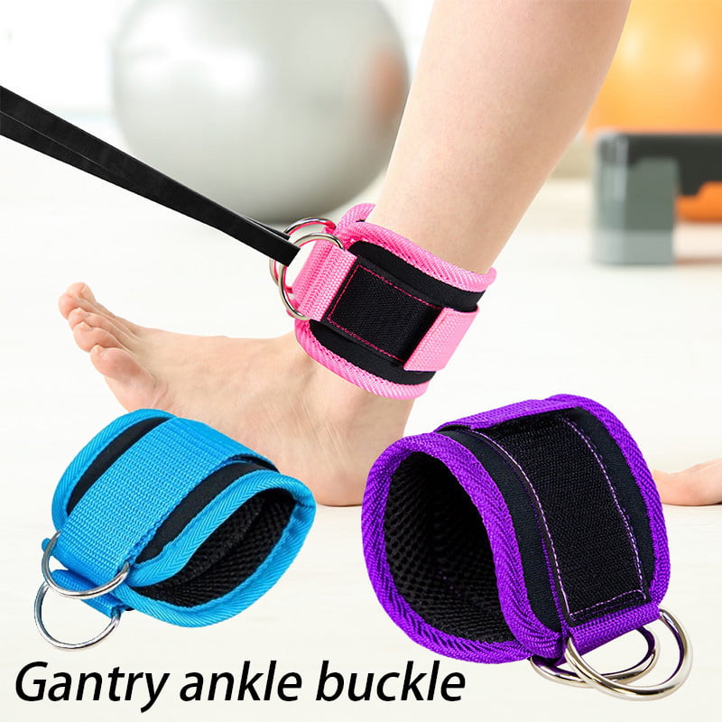 Foot Ankle Exercise Strap 3-D Ring  Ankle/Foot Strap For Cable Ext Machines 