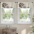 thumbnail image 2 of LALILO Kitchen Curtain Valance Bamboo Tree And Rod Pocket Window Curtain 52"x 18" Set of 2, 2 of 7