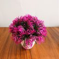 thumbnail image 3 of VONKY Fake Potting Solid Color Decorative Simulation Portable Office Garden Wedding Party Artificial Plant Flower Ornament Red, 3 of 6