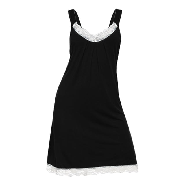 Robe de Nuit Longue Sans Manches pour Femmes Robe de Nuit Douce Chemise de Nuit Chemise de Nuit