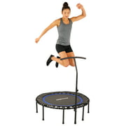 Round Fitness Trampoline Rebounder with Handlebar  by EFITMENT - A024