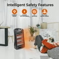 thumbnail image 2 of Comfort Zone Quartz Tower Space Heater with Thermostat, 2 of 6