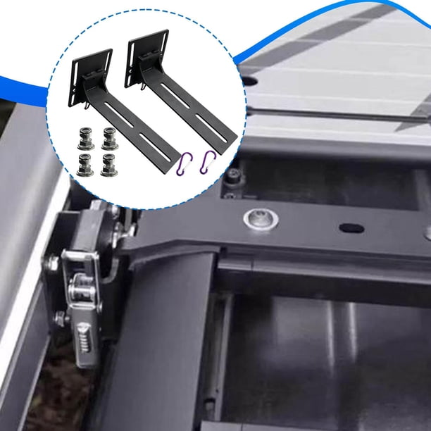Herrajes para soporte de toldo, pieza de reparación resistente, instalación estable para barras transversales 2 piezas