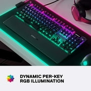 SteelSeries Apex 5 Mechanical Gaming Keyboard - Per-Key RGB Illumination , OLED Smart Display - Black