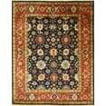 thumbnail image 6 of EORC Rust Hand Knotted Wool Traditional Super Mahal Rug, 9' x 12', 6 of 15