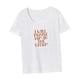 thumbnail image 5 of Camiseta de mujer verano clásico streetwear cuello redondo camiseta para viajes viaje a la playa, 5 of 7