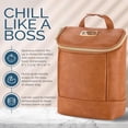 thumbnail image 4 of Bolsa isotérmica para biberones Itzy Ritzy Cognac que sostiene 3 biberones, 4 of 7