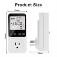 thumbnail image 4 of Power Meter Watt Meter Power Meter Voltage Meter Electricity Usage Monitor  Monitor with Backlight US Plug, 4 of 6