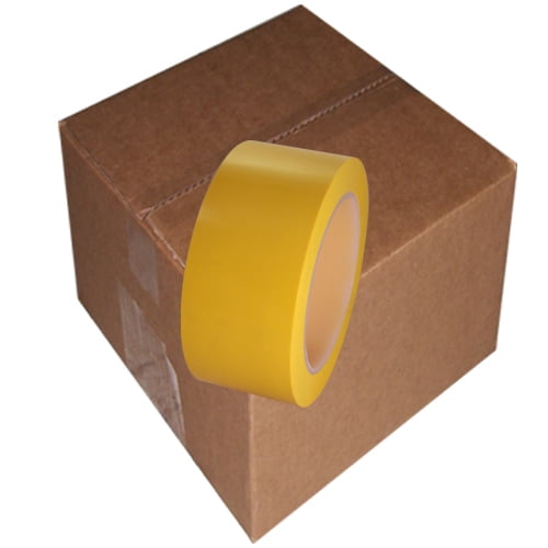 Yellow Low Density Polyethylene Film Tape 2 X 36 Yard Roll (24 Roll/Case)