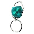 thumbnail image 5 of Sweda Stainless Steel Valet Keychain with Red LED Light - Green Body - 1" Split Ring - Lot of 6, 5 of 6