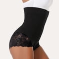 thumbnail image 6 of 2 Pack Tummy Control Panties for Women Shapewear Underwear High Waist Body Shaper Lace Shaping Briefs, 6 of 9