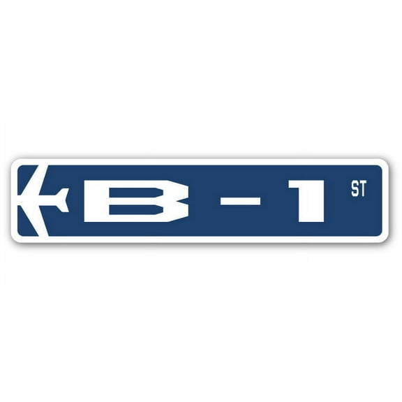 B-1 Street Sign Air Force Aircraft Military | Indoor/Outdoor | 36" Wide