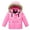 Pink, variant on Vedolay Girl's Blazer jackets Baby Girl's Chic Collarless Jackets Long Sleeve Winte Zippered Coat,Pink 3-4 Years