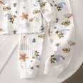 thumbnail image 4 of TOWED22 Toddler Baby Girl Boy Fall Winter Clothes 2 Piece Hooded Sweatshirt Tops and Joggers Pants Set Cute Print Outfits Clothing(Brown,12-18 M), 4 of 5