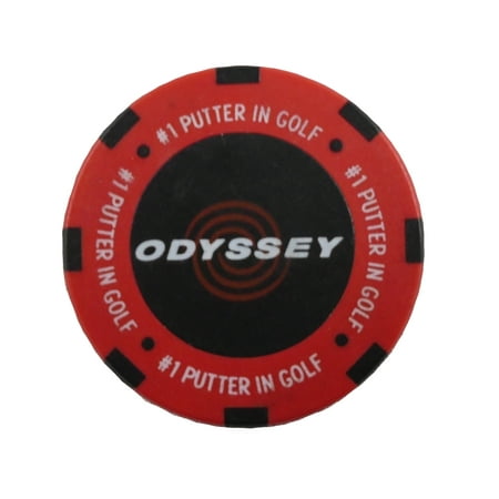 - NEW Odyssey Red/Black/White #1 Putter In Golf Poker Chip Golf Ball Marker