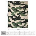 thumbnail image 4 of ONETECH Green Camo Throw Blanket Warm Comfortable Flannel Blanket for Couch, Super Soft Fuzzy Throws Blanket Fashion Decorative Plush Blanket for Sofa Bed Office Travel, 4 of 6