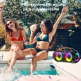thumbnail image 2 of Bocina JYX Bocina Bluetooth para Exteriores a Prueba de Agua con 2 Micrófonos con Iuces de DJ D16-T, 2 of 7