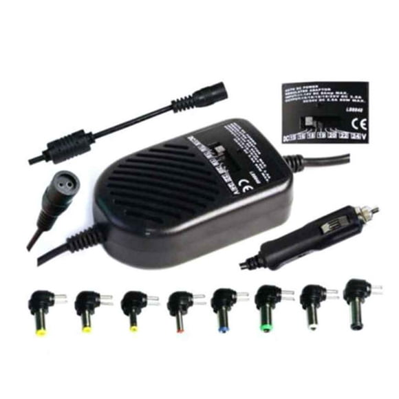 80W DC Car Charger Laptop Notebook Adapter computer charger DC car Adjustable LED Auto Power Supply 8 Detachable Plugs Computer Charger