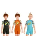 thumbnail image 3 of Greeniant Traje de neopreno para niños, ropa de baño gruesa para mantener el calor, ropa de baño cómoda para niños, ropa de buceo para usar en la Deportes acuáticos Azul claro S Greeniant OD003684-11, 3 of 6