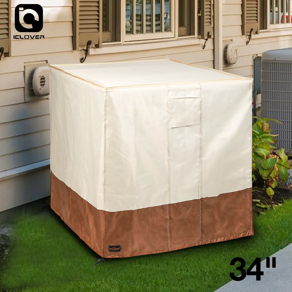 Iclover 34 Outdoor Square Air Conditioner Cover Waterproof Ac Unit