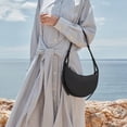 thumbnail image 3 of Bolsos de mano de marca de lujo de clase SS para mujer, bolsos de hombro, revisión de Corea, bolso de media luna de diseñador múltiple, bolso de sillín de PU, billetera POL, 3 of 5