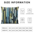 thumbnail image 5 of Nawypu  Abstract Stripes Throw Pillow Cover, Geometric Multicolor Stripes and Teals Ink Texture Decorative Pillow Cases Square Cushion Cover for Home Sofa Couch, 5 of 5