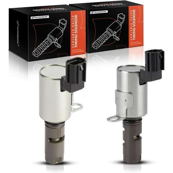 A-Premium 2-PC Intake and Exhaust Engine Variable Valve Timing (VVT) Solenoid Compatible with Ford Escape 2013, Fiesta 2011, 1.6L, Replace# CJ5Z6M280A, 4M5G6L713AE