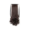 thumbnail image 1 of Minnieouse Peluca de cola de caballo, pelucas realistas de fibra de alta temperatura, peluquín rizado Artificial, resistente al calor, Invisible, sin Cuidado del cabello Marron oscuro 48 cm largo Minnieouse CE014651-03, 1 of 6
