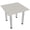 Lakeland Salt, variant on 34" Small Square Table Metal Post Legs Conference Room Breakroom