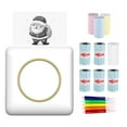thumbnail image 1 of Zootealy Portable Mini Thermal Label Printer with Adhesive Technology - Includes 1 Roll of Thermal Paper, 5 Colorful Markers, 5 Adhesive Consumables, 3 Rolls of Colored Paper - Built-in Lithium, 1 of 6