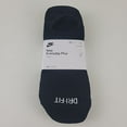 thumbnail image 2 of Nike Everyday Plus 3 Pack Men Black Footie Socks DN3314 010 Dri-Fit Size L 8-12, 2 of 3