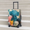 thumbnail image 6 of Hirioo Cute Animal Party for Elasticity Suitcase Cover (No luggage Included) Durable Luggage Protector Fits 18-32 Inch Luggage-Large, 6 of 7