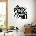 thumbnail image 2 of Craftnamesign Custom Happy Father's Day Metal Wall Art, Best Gifts for Dad and Grandpa, 2 of 5