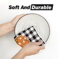 thumbnail image 5 of Sm:)e Polka Dot Pumpkin Stripes Fall Kitchen Dish Towels 18x26 Inch Set of 2, 5 of 6