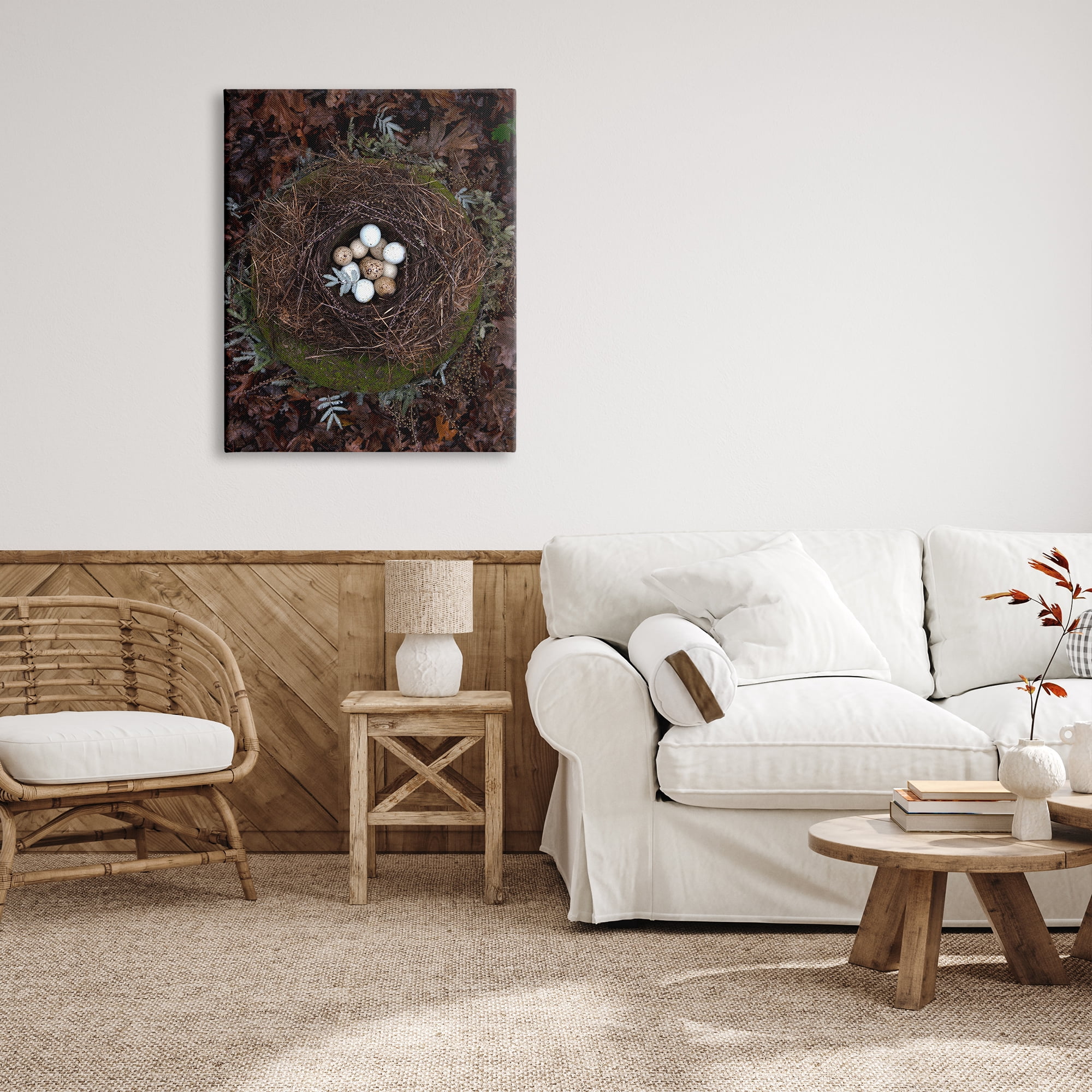 Stupell Industries Bird Nest Wildlife Forest Nature Speckled Eggs Photograph Gallery Wrapped Canvas Print Wall Art, Design by Tania Soderman