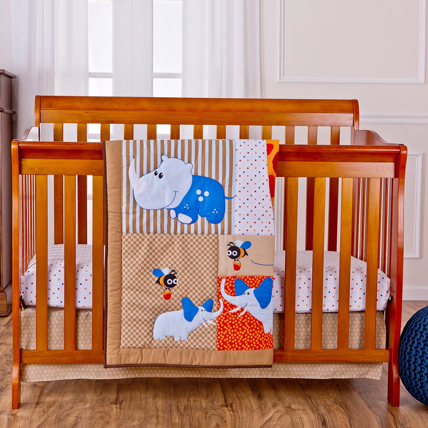 Dream On Me Jungle Babies 2-Piece Crib Bedding Set ...