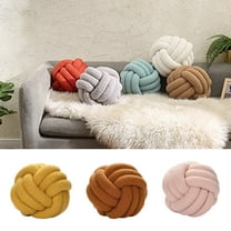 D-GROEE Plush Knot Ball Pillow, Waist Cushion Pillow Home Decoration Plush Throw Pillow Cushion for Sofa Car Office