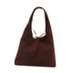 thumbnail image 2 of Bolsa de viaje Bag Minimalista Mujeres de gamuza para el hombro para el trabajo Viajes de vacaciones Café, 2 of 8