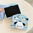 thumbnail image 4 of Cartoon Cute Kids Tablet Case For iPad Mini 1 2 3 4 5 6 7 Air 11 6 Pro 10.2 10.9 inch iPad Air 11inch M3 (2025) Silicone Cute Pachana Dog Bracket Tablet Cover, 4 of 8