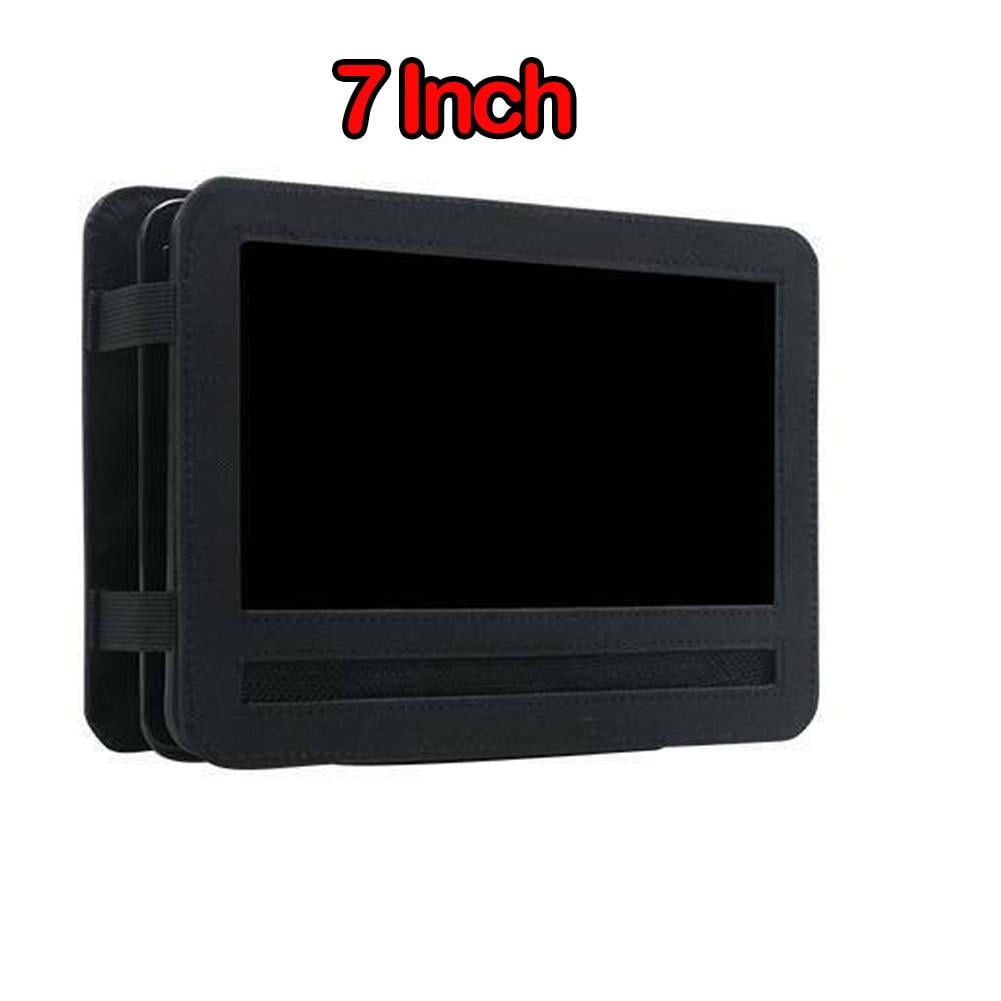 YOMTOVM Car Headrest Tablet Holder, Backseat Mount DVD Player Storage