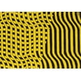 thumbnail image 1 of Ahgly Company Machine Washable Indoor Rectangle Abstract Yellow Contemporary Area Rugs, 6' x 9', 1 of 4