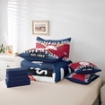 thumbnail image 6 of Homewish Baseball Game Gaming 7pcs Bedding Comforter Set,Western City Queen Bedding Sets,Ball Sport Theme Queen Sheet Sets For Teens Kids,Breathable Home Decor Reversible, 6 of 8