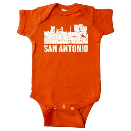 

Inktastic San Antonio Texas Skyline with Grunge Gift Baby Boy or Baby Girl Bodysuit