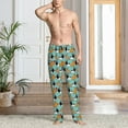 thumbnail image 4 of Bingfone Cute French Bulldog Mens All Over Print Sleep Pajama Pants-X-Large, 4 of 5