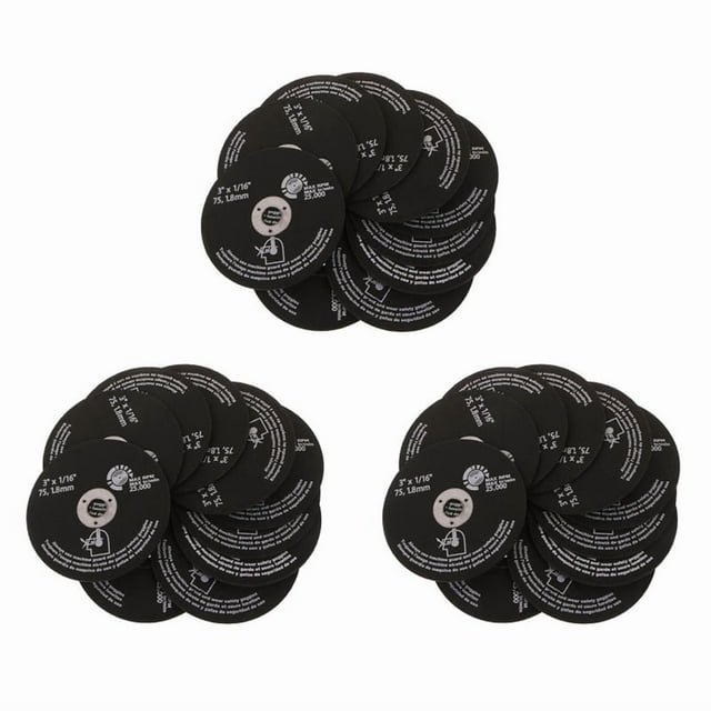 45 Piezas 3 Pulgadas 75Mm Disco de Corte de Resina Disco de Corte de Fibra Hojas de Circular para Corte de Metal 75X1,6X10Mm