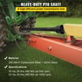 thumbnail image 2 of PTO Drive Shaft 1-3/8" 6 Spline Tractor Implement, 43-61" Series 4, for Finish Mowers & Rotary Cutters, 2 of 6